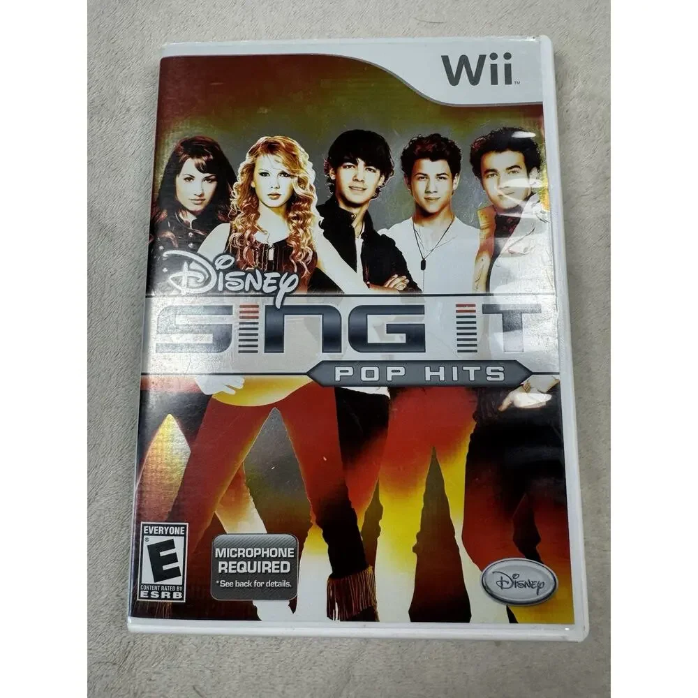 Disney Sing It Pop Hits Nintendo Wii 2009 Karaoke Music Game Taylor Swift